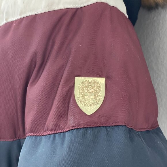 Vince Camuto Womens Medium Faux Fur Hooded Down Feather Fill Coat Puffer Jacket - Picture 8 of 16